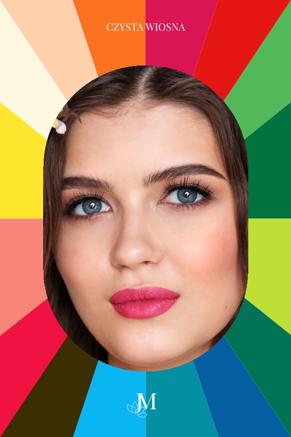 online analiza kolorystyczna czysta wiosna buzia w ramie